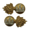 Pair of Royal Inniskilling Fusiliers Bi-Metal Collar Badges