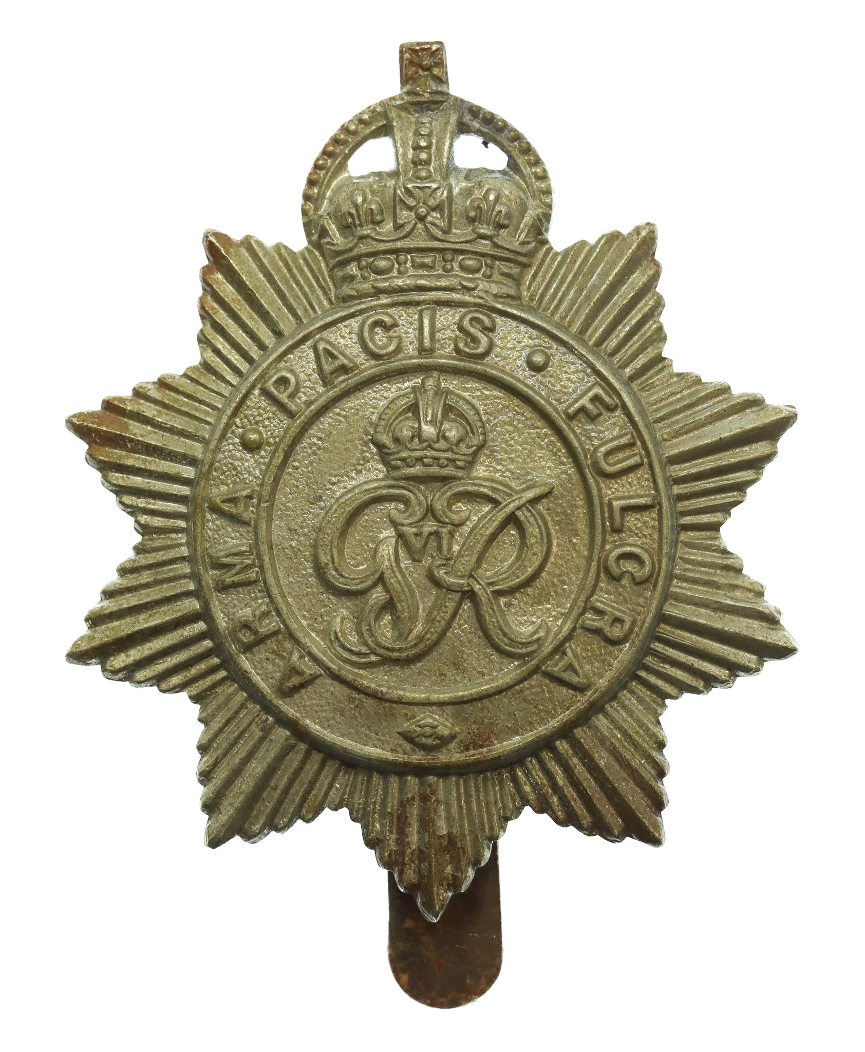 George VI North Somerset Yeomanry Cap Badge (Non Voided Centre)