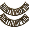 Pair of Northamptonshire Regiment (NORTHAMPTON) Shoulder Titles