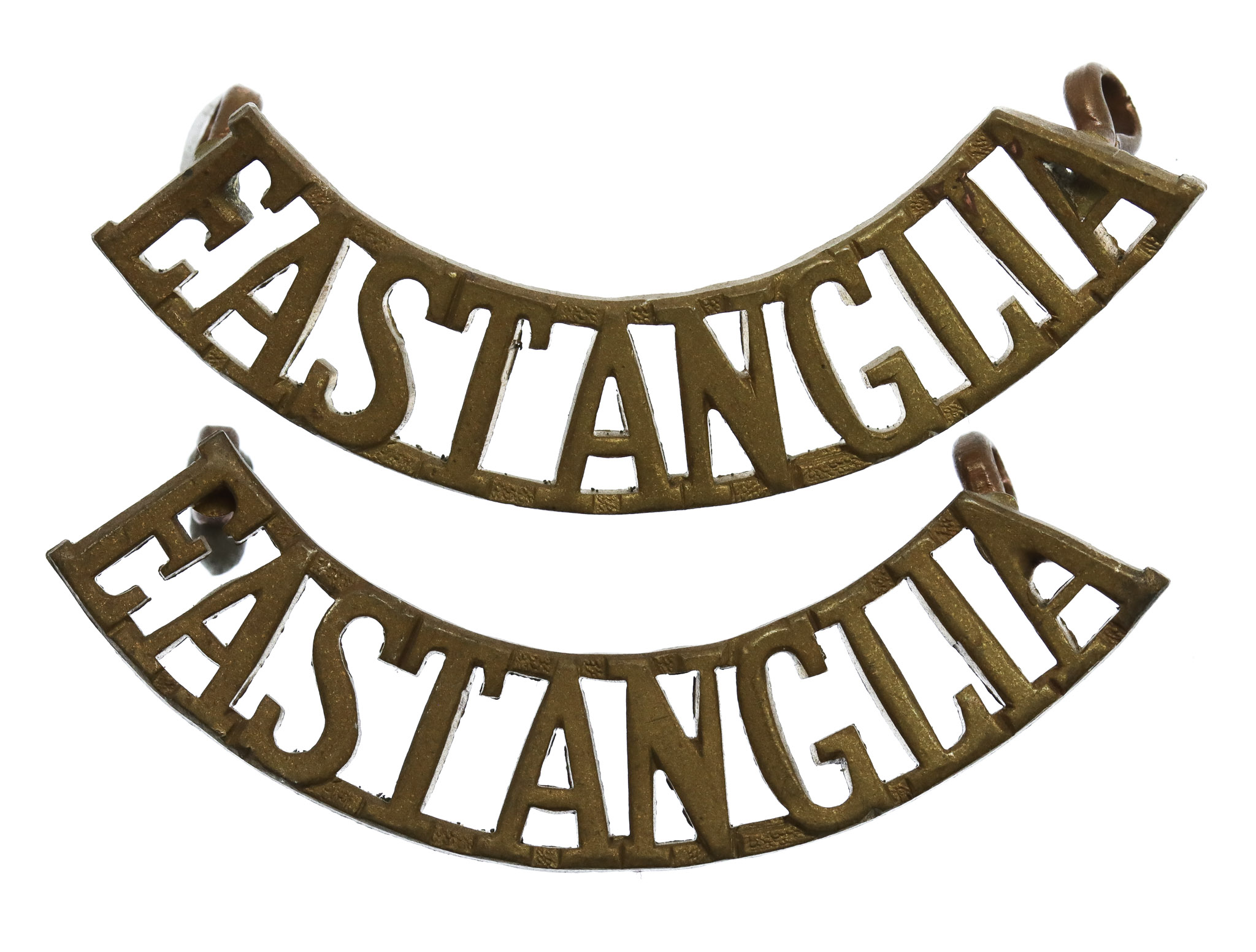 Pair of East Anglian Brigade (EAST ANGLIA) Shoulder Titles