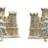 Pair of 1st Bn. Royal Anglian Regiment Anodised (Staybrite) Collar Badges