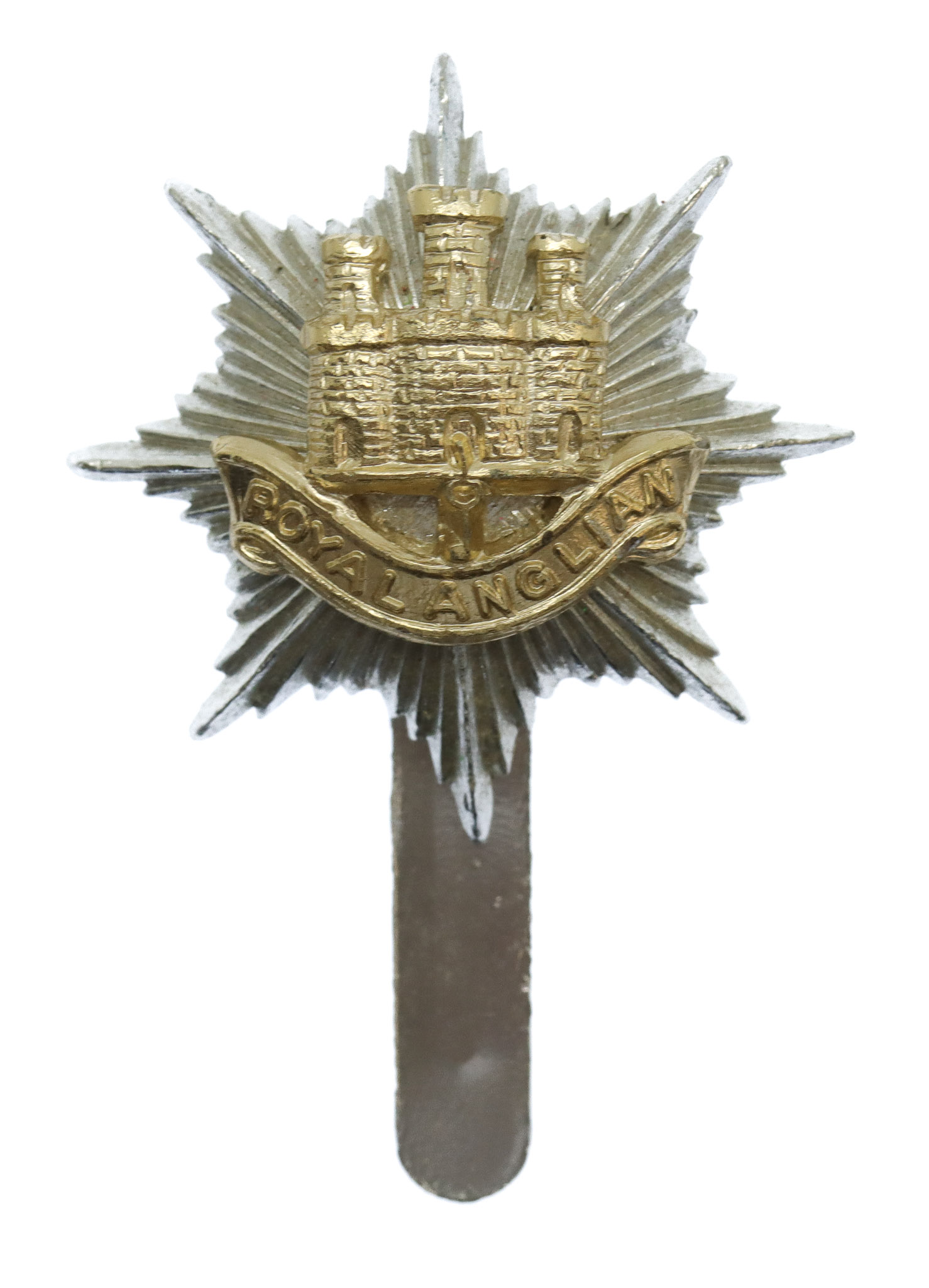Royal Anglian Regiment Anodised (Staybrite) Cap Badge
