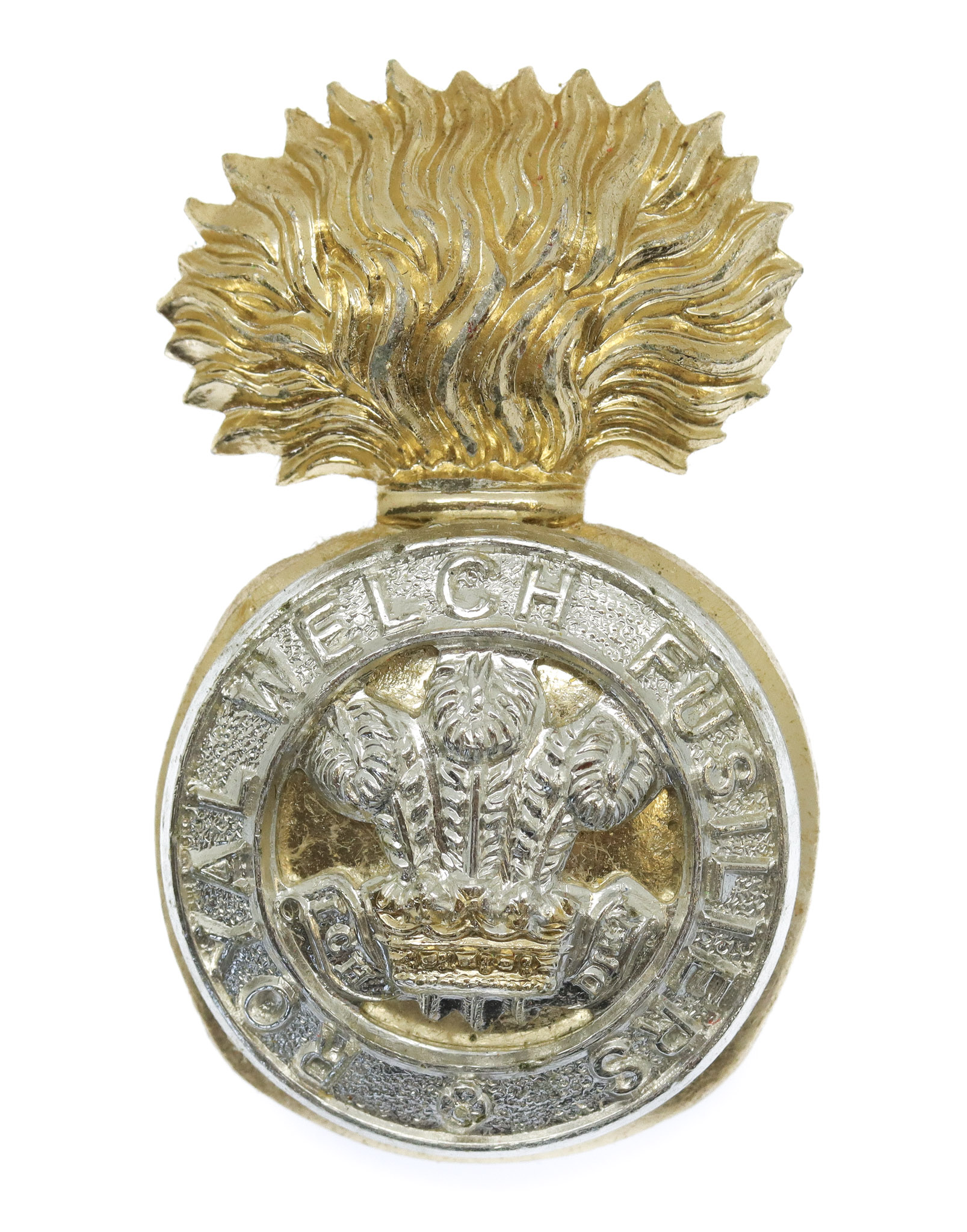 Royal Welch Fusiliers Anodised (Staybrite) Cap Badge