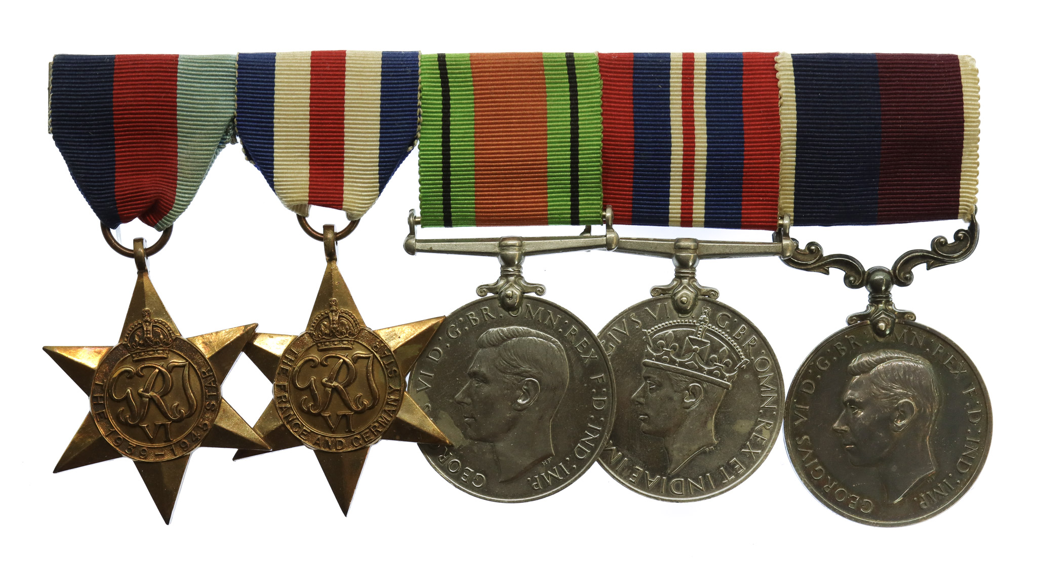 WW2 and R.A.F. Long Service & Good Conduct Medal Group of Five - Warrant Officer H. Lowes, Royal Air Force