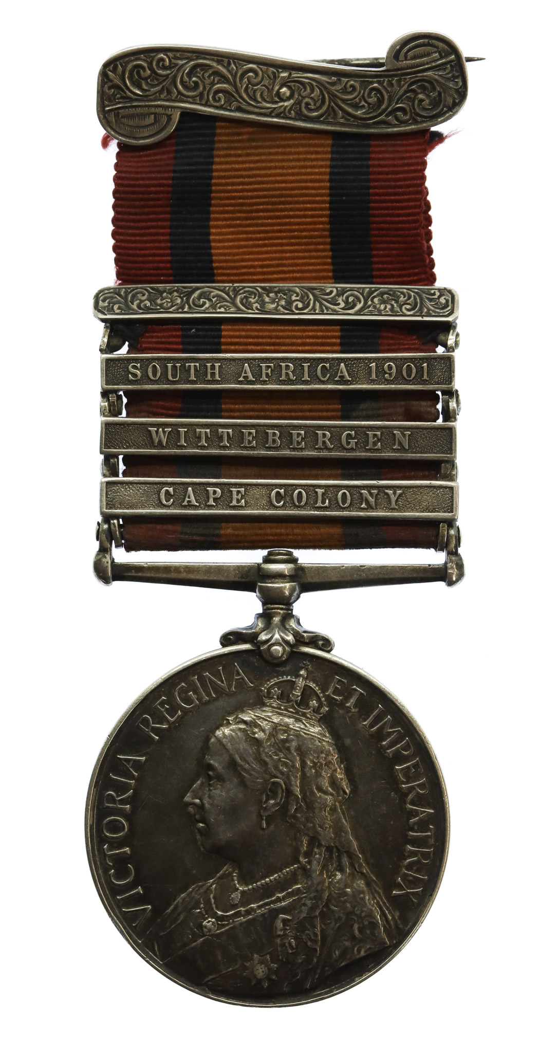 Queen's South Africa Medal (3 Clasps - Cape Colony, Wittebergen, South Africa 1901) - Pte. T. Farmer, Grenadier Guards