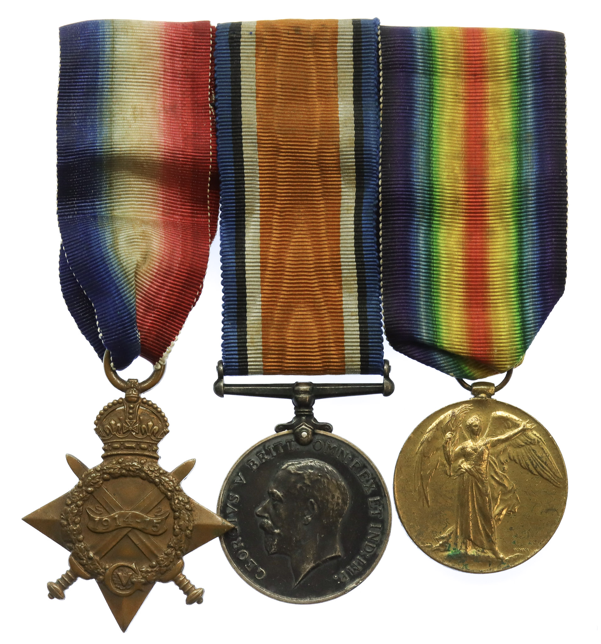 WW1 1914-15 Star Medal Trio - Cpl. E. Richardson, King's Royal Rifle Corps