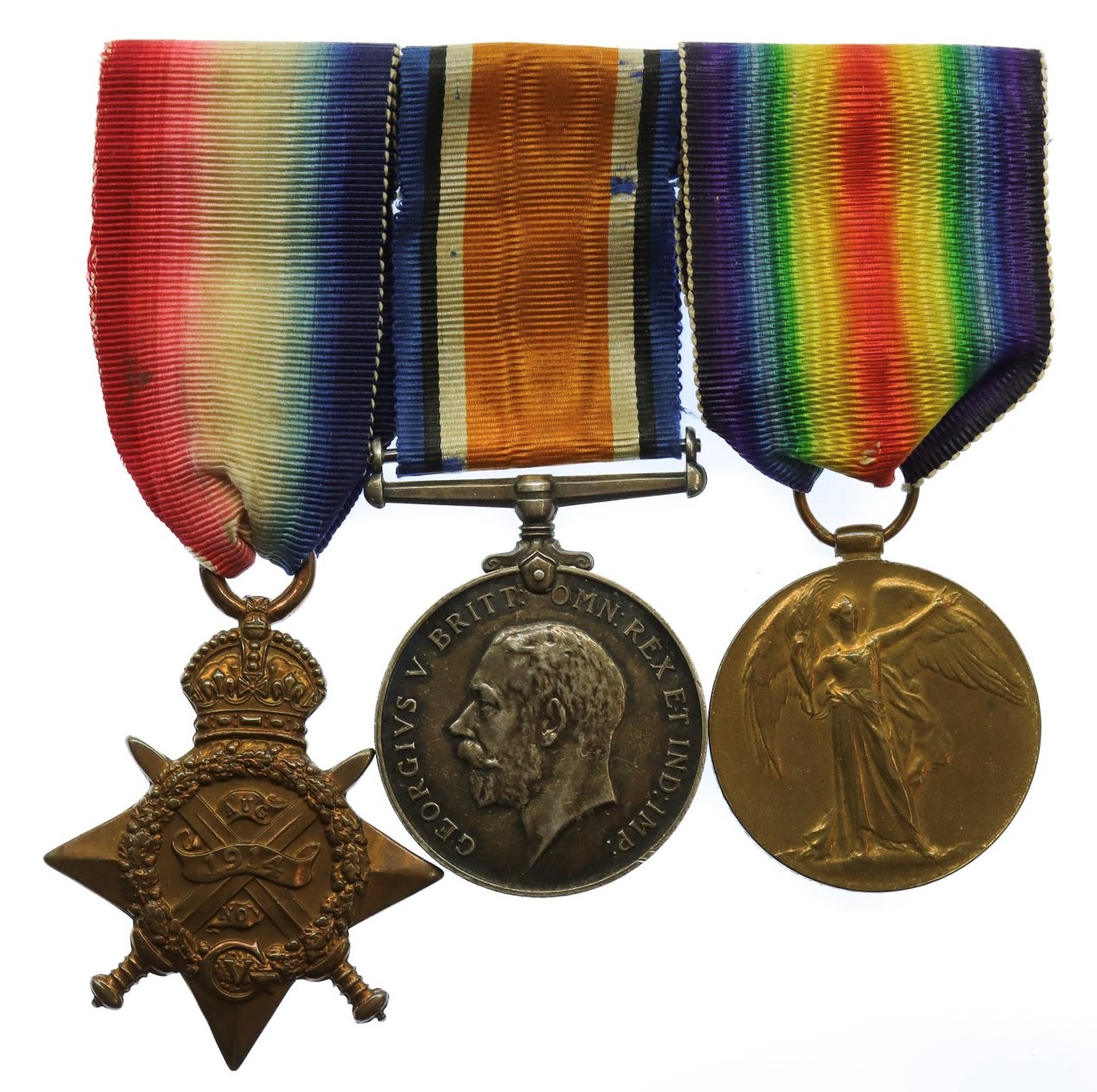 WW1 1914 Mons Star Medal Trio - A.C. Sjt. R. Gilson, Seaforth Highlanders