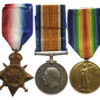 WW1 1914-15 Star Medal Trio - Pte. W. Laird, 1/6th Bn. Seaforth Highlanders - Died of Wounds 2/8/17