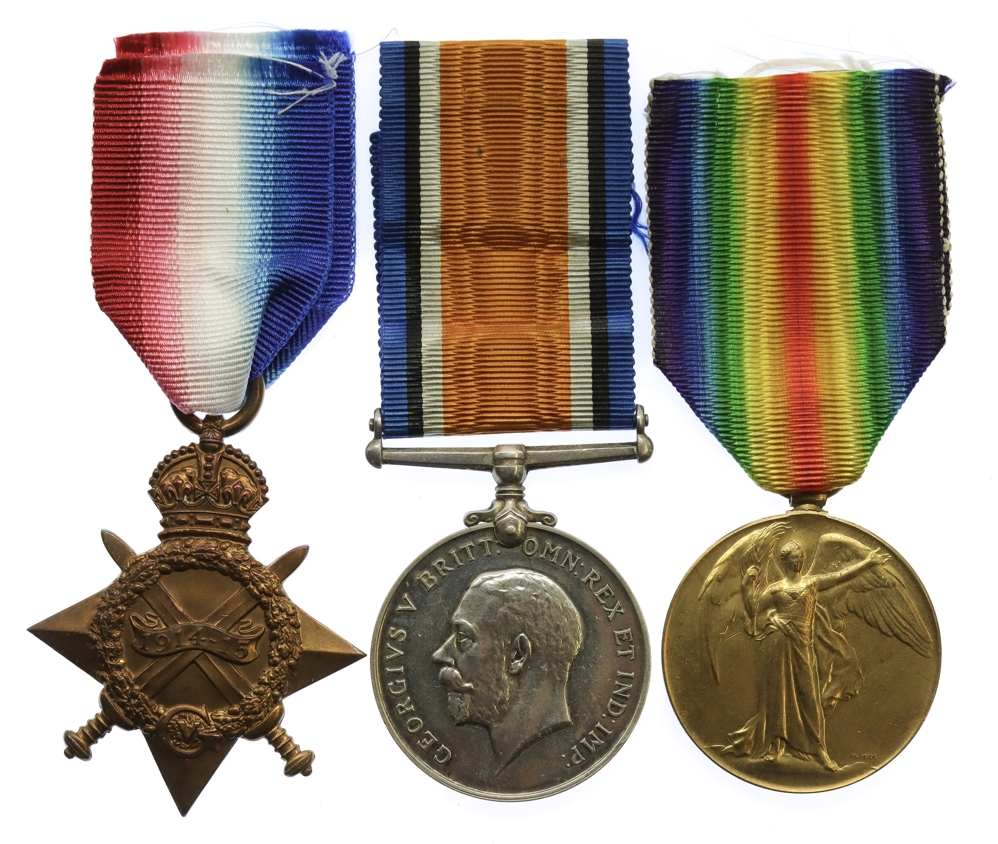 WW1 1914-15 Star Medal Trio - Pte. W. Laird, 1/6th Bn. Seaforth Highlanders - Died of Wounds 2/8/17