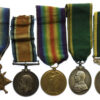 WW11914-15 Star, British War Medal, Victory Medal, T.F.E.M. and T.E.M. Medal Group of Five - Spr. J. Kingston, Royal Engineers