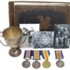 WW1 Military Medal Group with Hallmarked Silver Golfing Trophy, Scrapbook and Brother's British War Medal - Sjt. J.T. Loach, Royal Artillery (Brother - Cpl. M.M. Loach, H.L.I.)