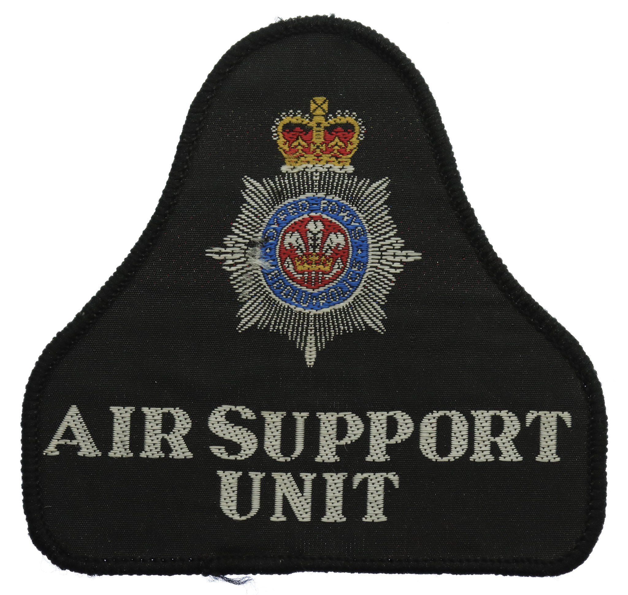 Dyfed-Powys Police Air Support Unit Cloth Bell Patch Badge