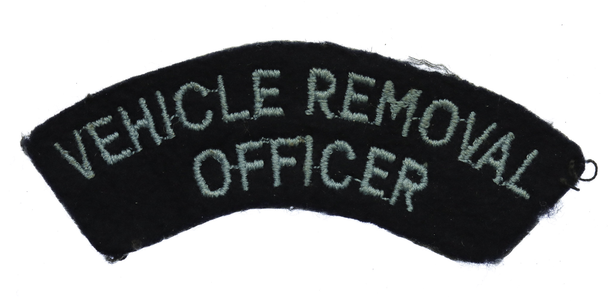 Metropolitan Police Vehicle Removal Officer Cloth Shoulder Title