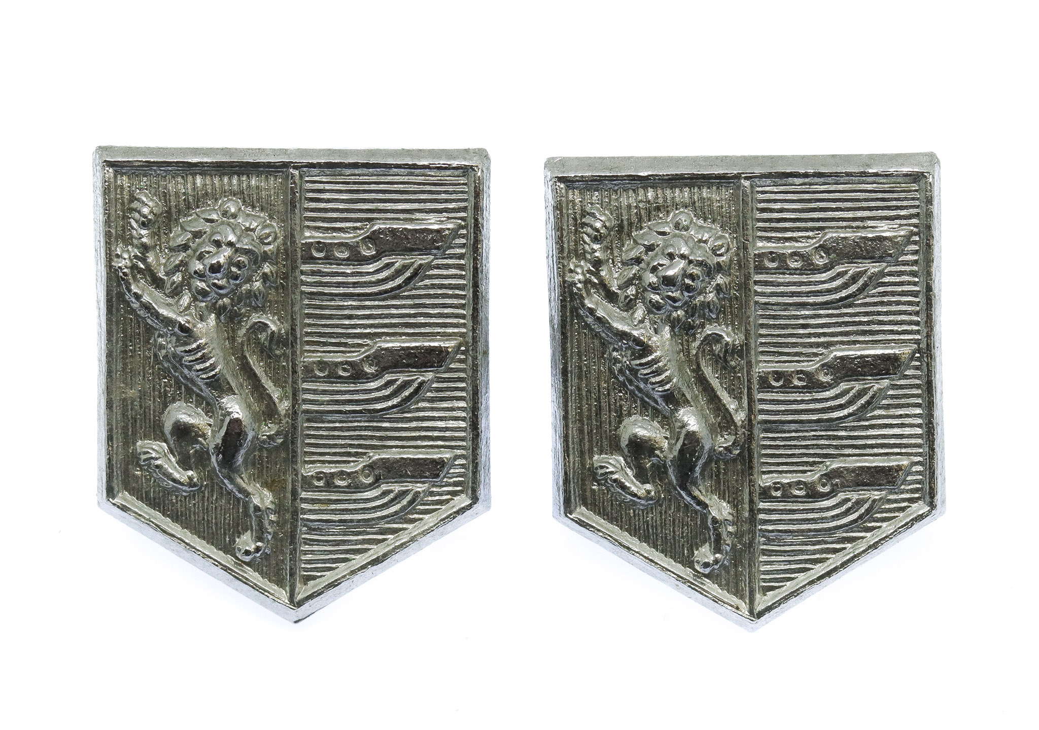 Pair of Ipswich Borough Police Collar Badges