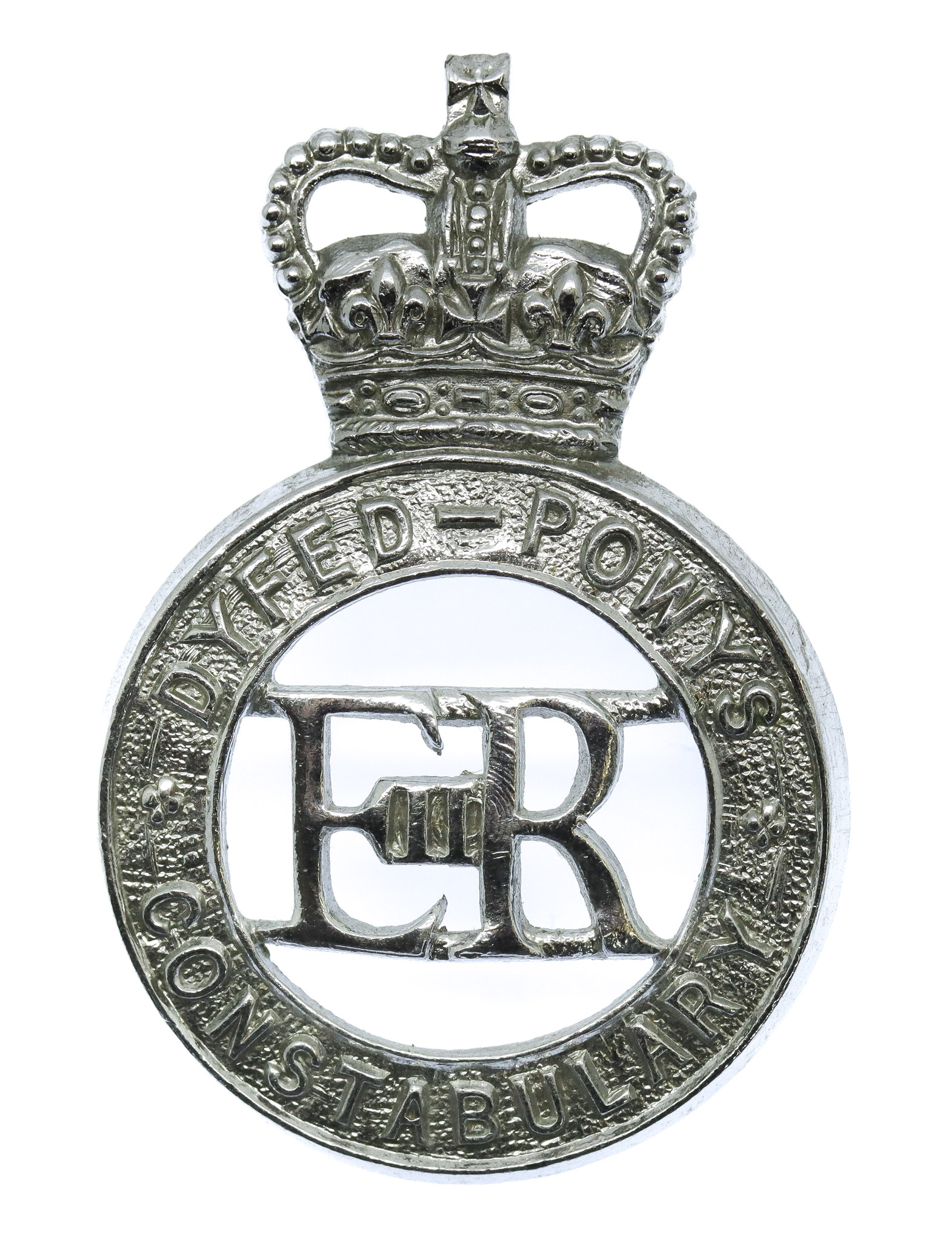 Dyfed-Powys Constabulary Cap Badge - Queen's Crown