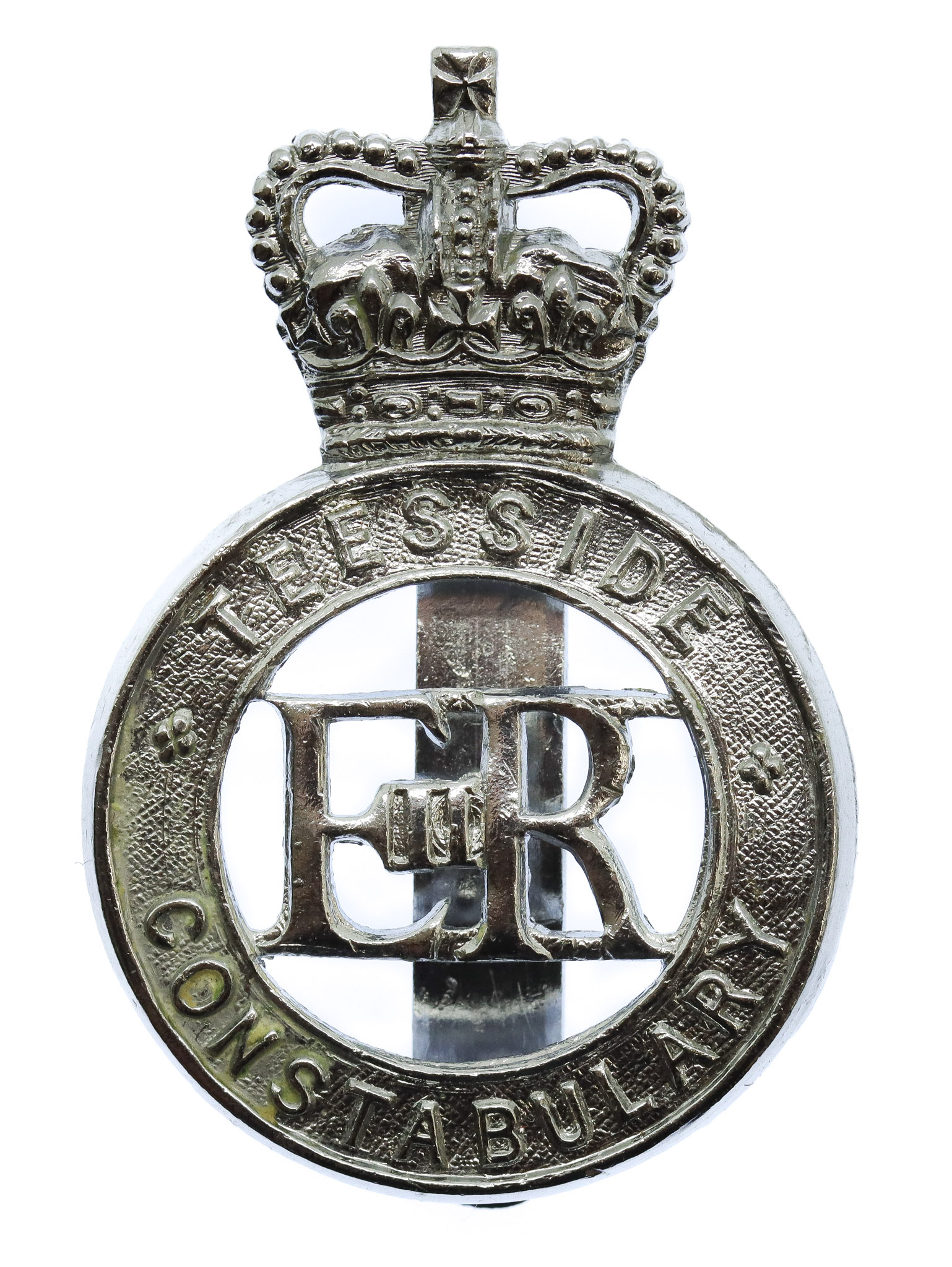 Teesside Constabulary Cap Badge - Queen's Crown