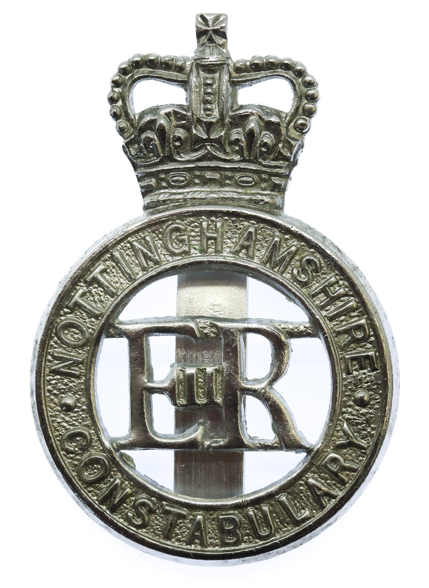 Nottinghamshire Constabulary Cap Badge - Queen's Crown