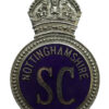 Nottinghamshire Special Constabulary Enamelled Cap Badge - King's Crown