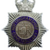 Nottinghamshire Constabulary Enamelled Helmet Plate - Queen's Crown