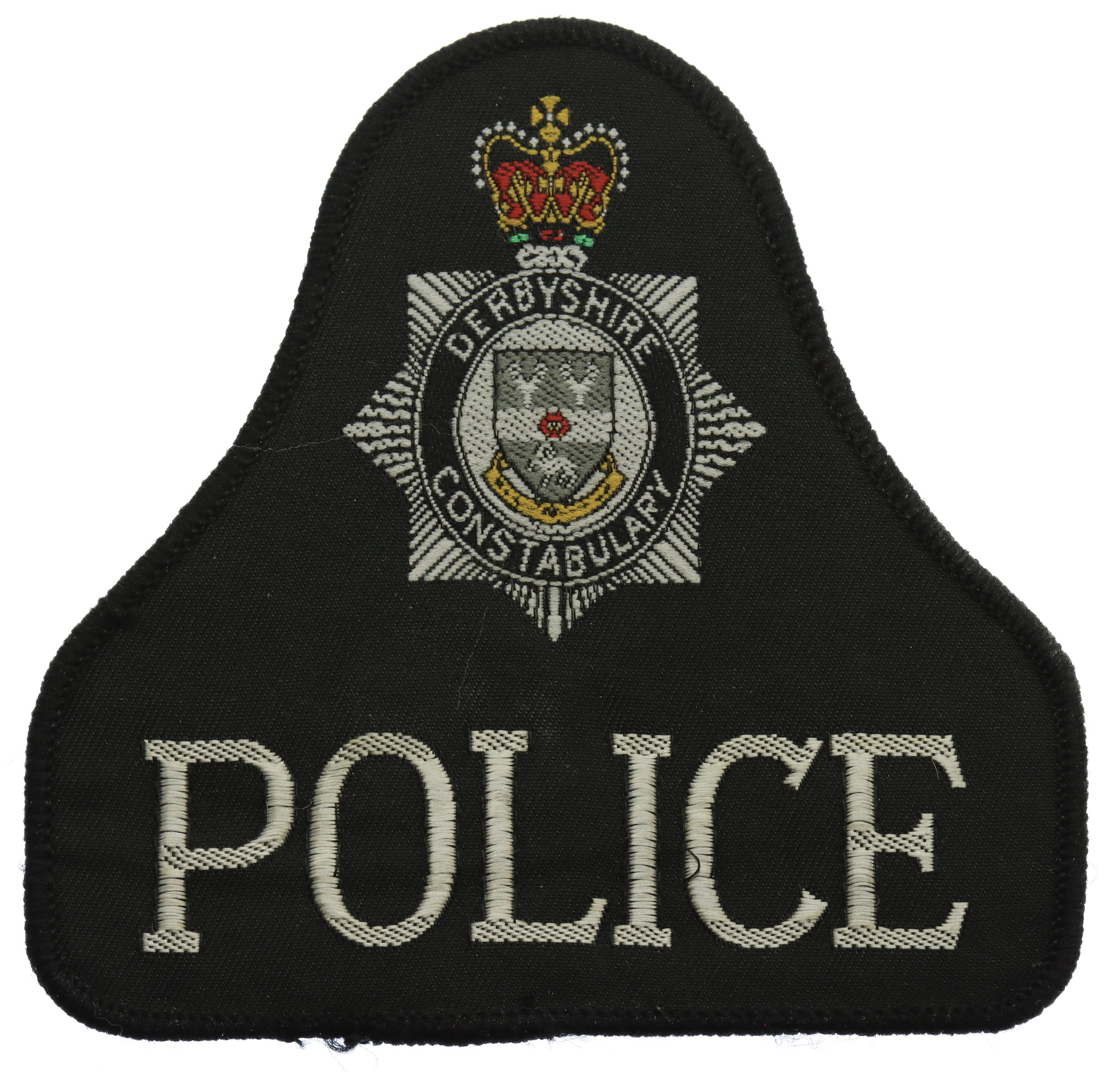 Derbyshire Constabulary Police Cloth Bell Patch Badge