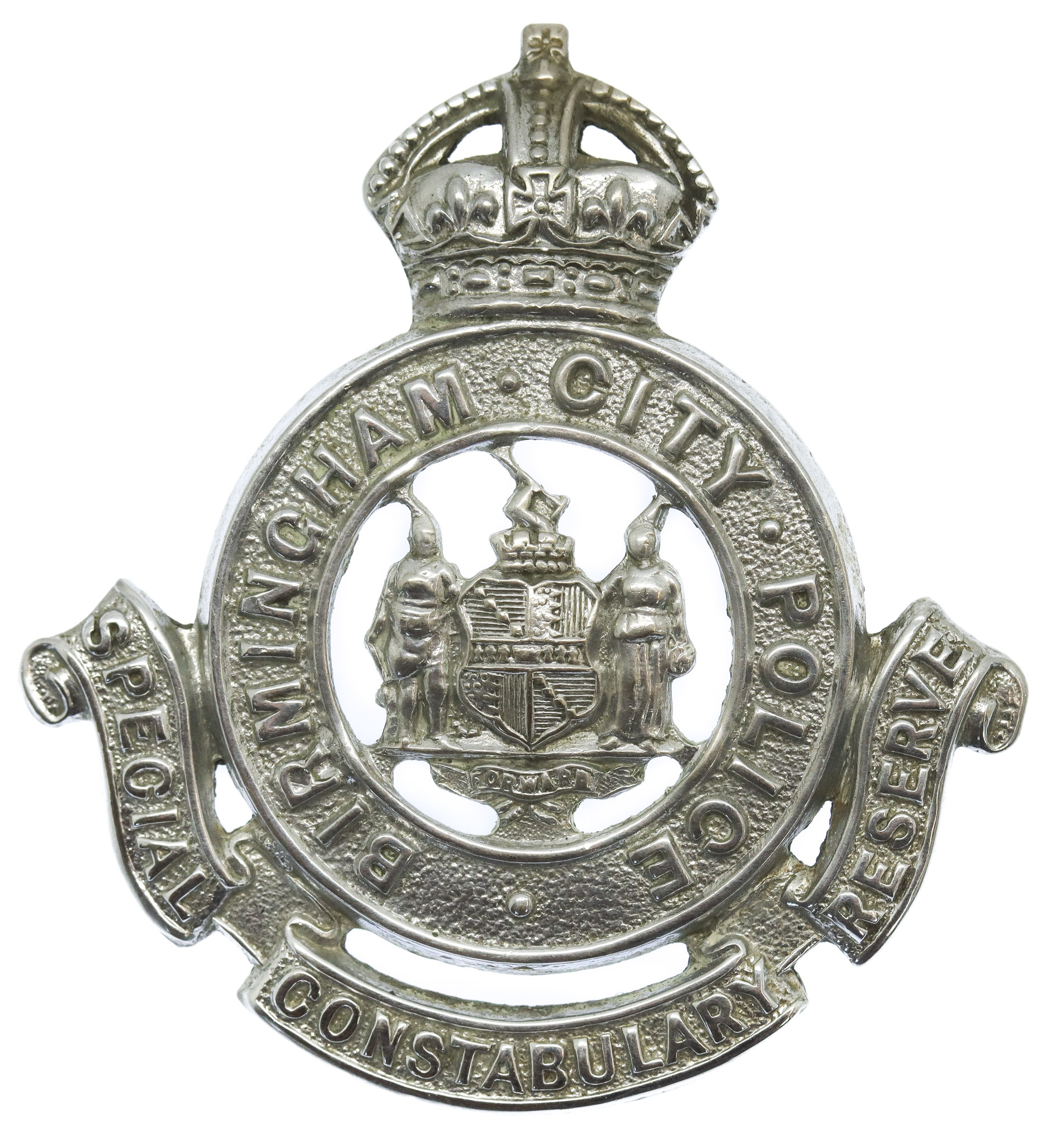 Birmingham City Police Special Constabulary Reserve Cap Badge - King's Crown