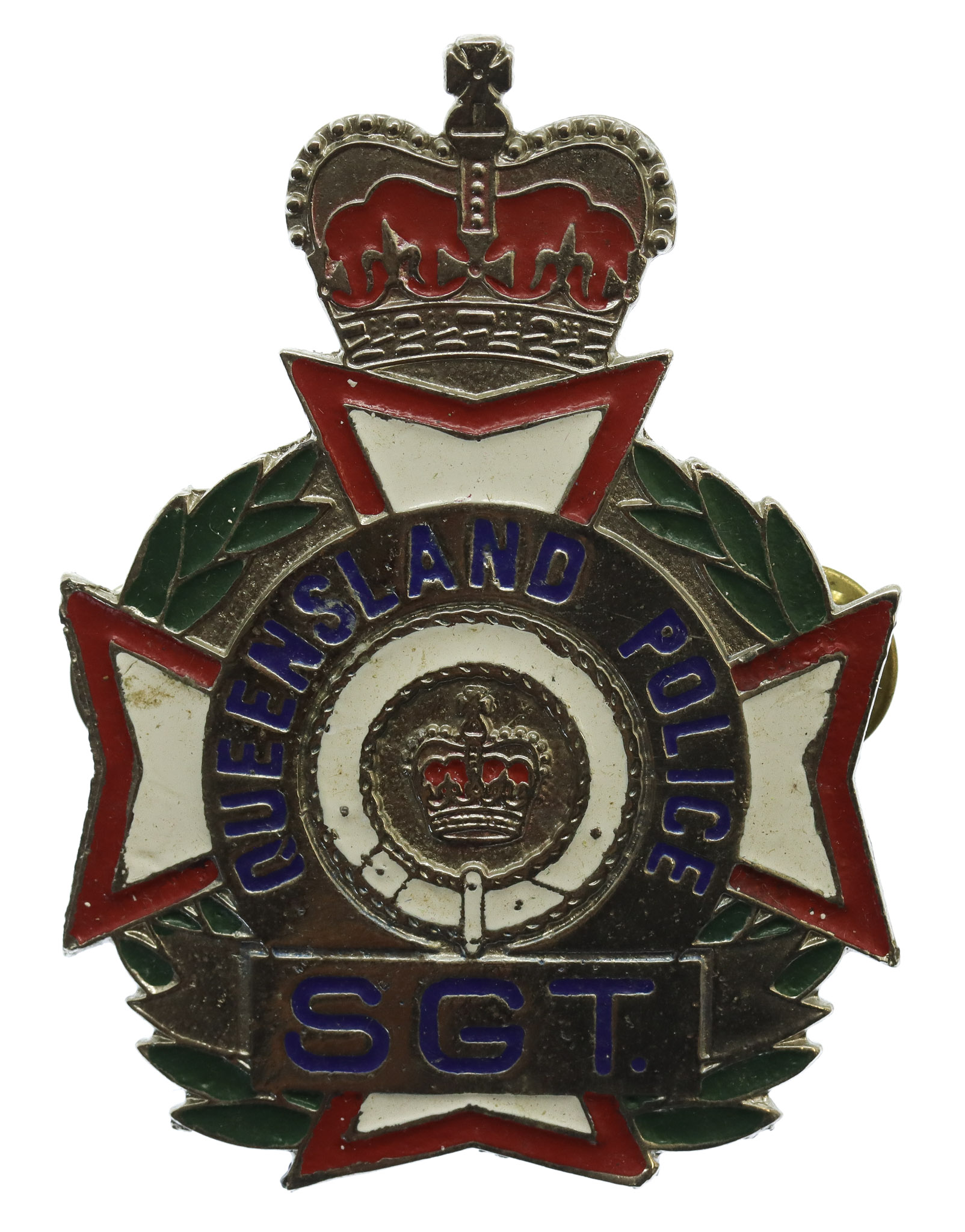 Australia Queensland Police Sergeant Hat Badge (c.1978-89).