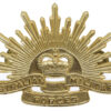 Australian Military Forces Anodised (Staybrite) Hat Badge - Queen's Crown
