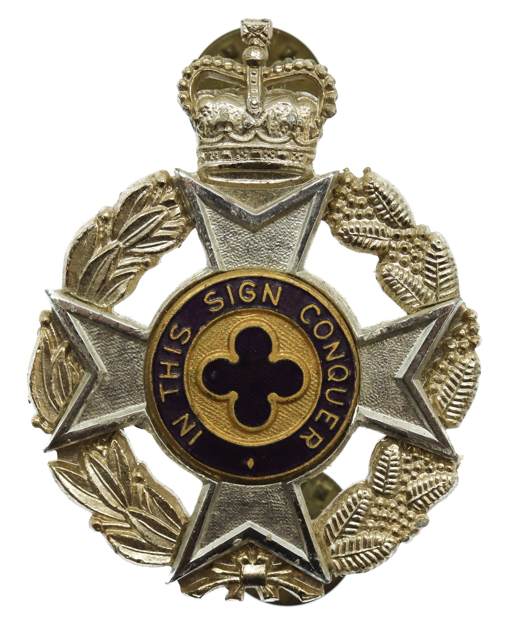 Royal Australian Army Chaplain's Department (Christian) Anodised (Staybrite) Hat Badge