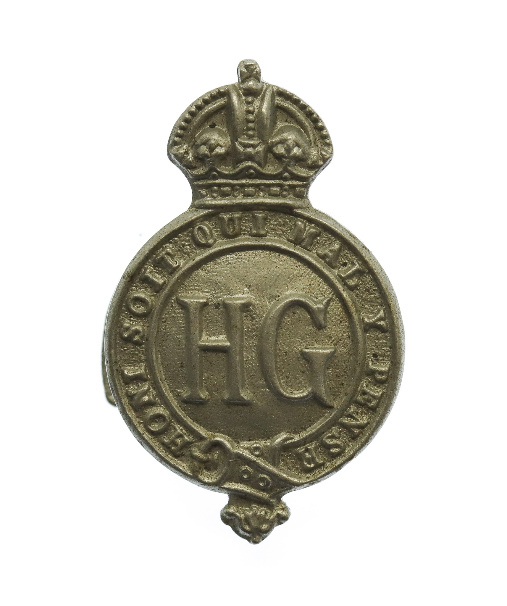 WW2 Home Guard (H.G.) Lapel Badge