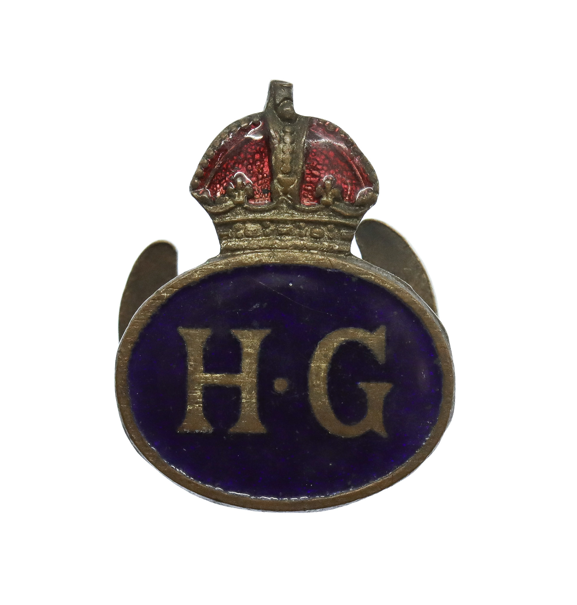 WW2 Home Guard (H.G.) Enamelled Lapel Badge