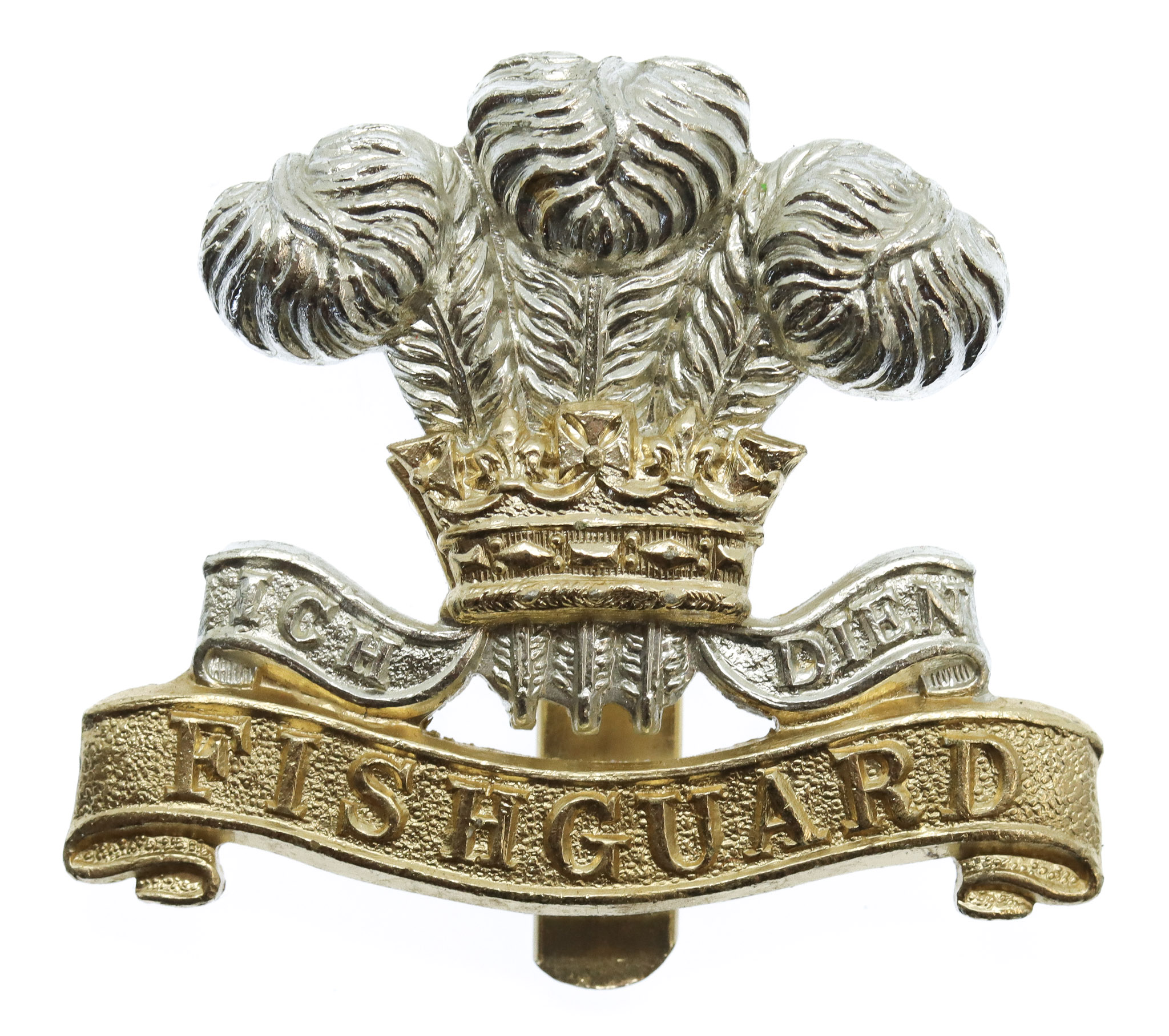 Pembroke Yeomanry Anodised (Staybrite) Beret Badge