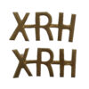 Pair of 10th Royal Hussars (XRH) Shoulder Titles