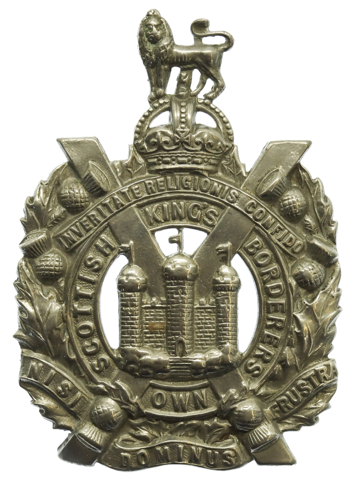 King's Own Scottish Borderers (K.O.S.B.) Cap Badge - King's Crown
