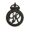 George VI National Defence Company Officer's Service Dress Collar Badge