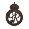 George VI National Defence Company Officer's Service Dress Collar Badge