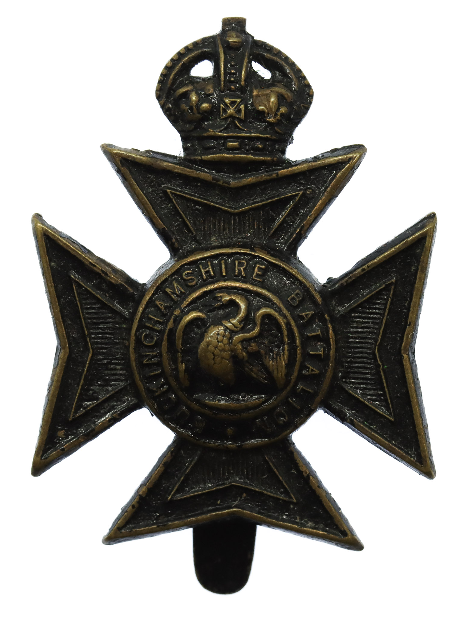 Buckinghamshire Battalion Cap Badge - King's Crown
