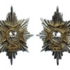 Pair of Worcestershire & Sherwood Foresters Anodised (Staybrite) Collar Badges