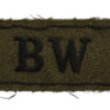 Black Watch (BW) WW2 Cloth Slip On Shoulder Title