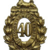 Victorian Pre 1881 40th (2nd Somersetshire) Regiment of Foot Glengarry Badge