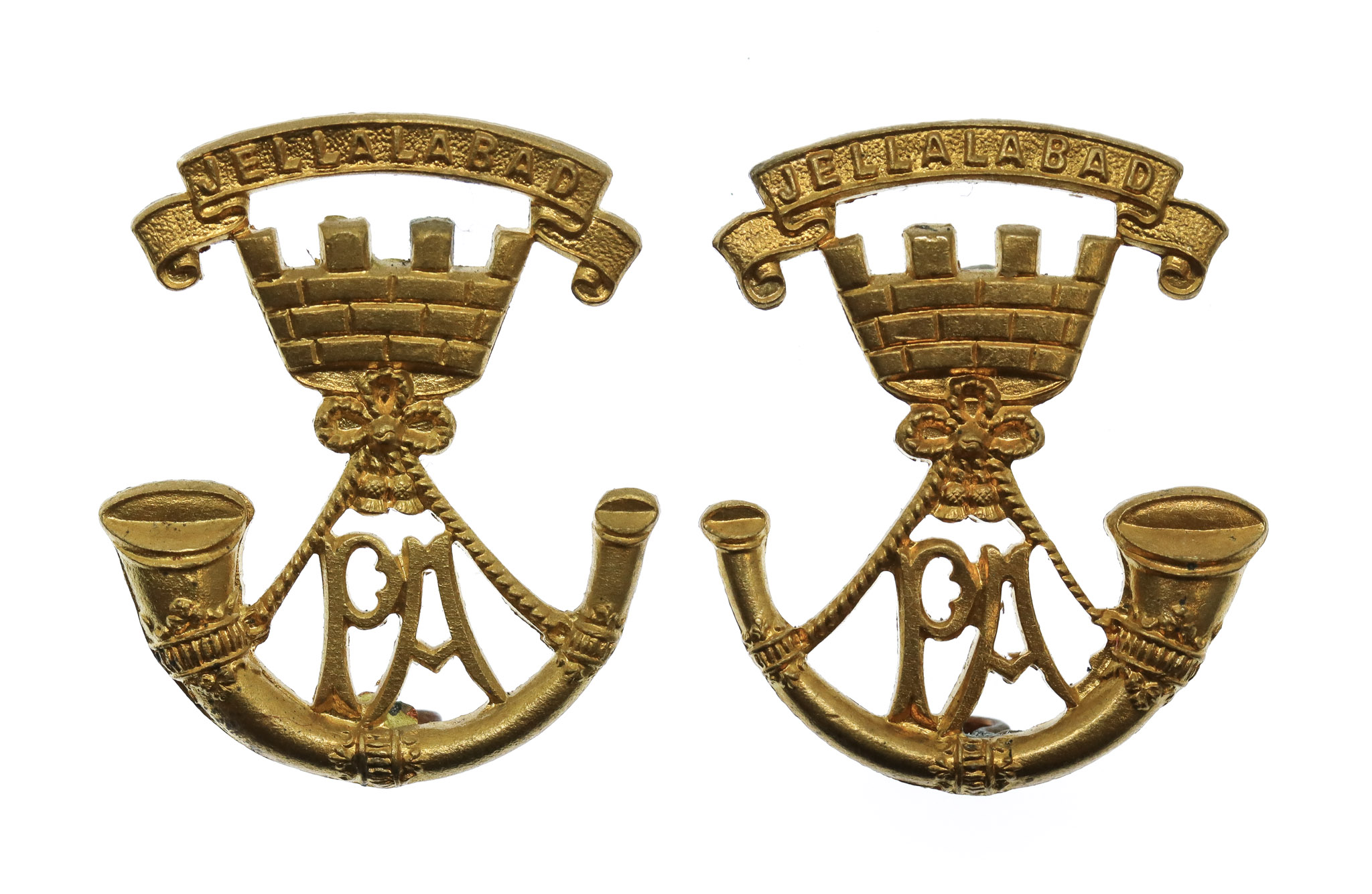Pair of Somerset Light Infantry Collar Badges