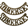 Pair of Somerset Light Infantry (SOMERSET) Shoulder Titles