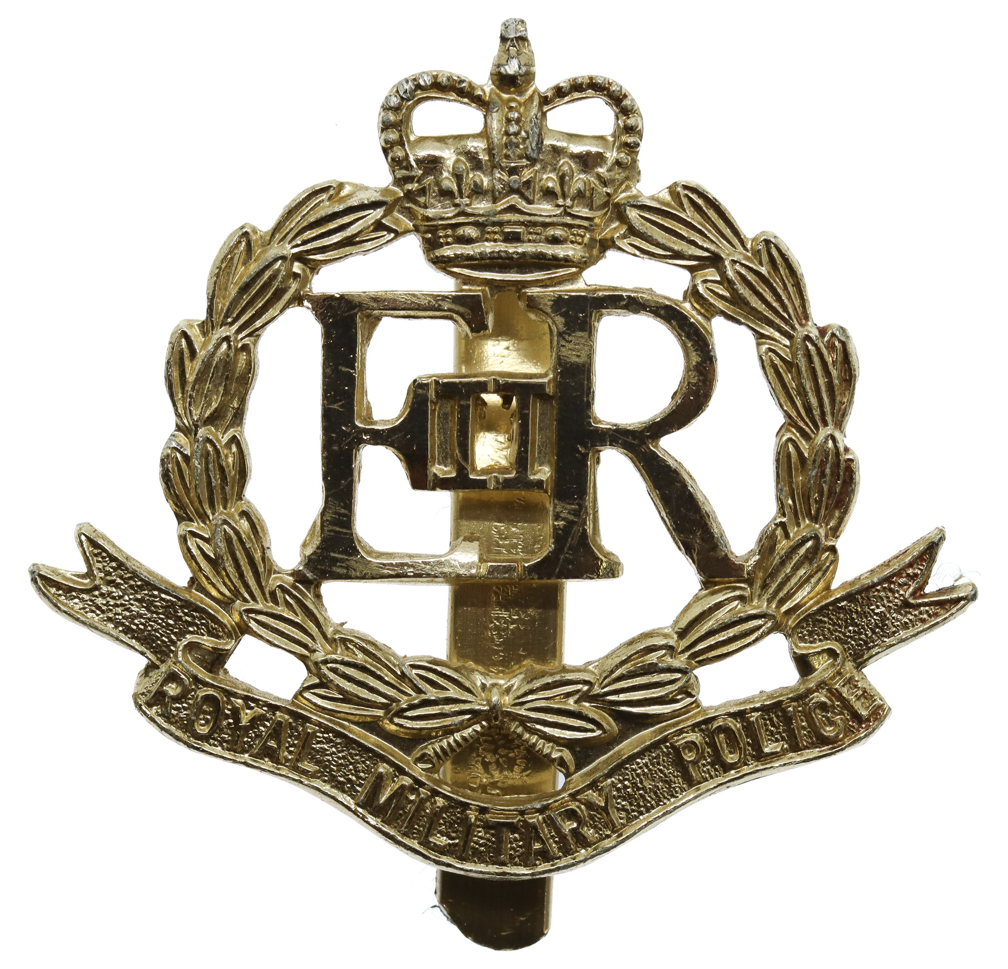 EIIR Royal Military Police Anodised (Staybrite) Cap Badge
