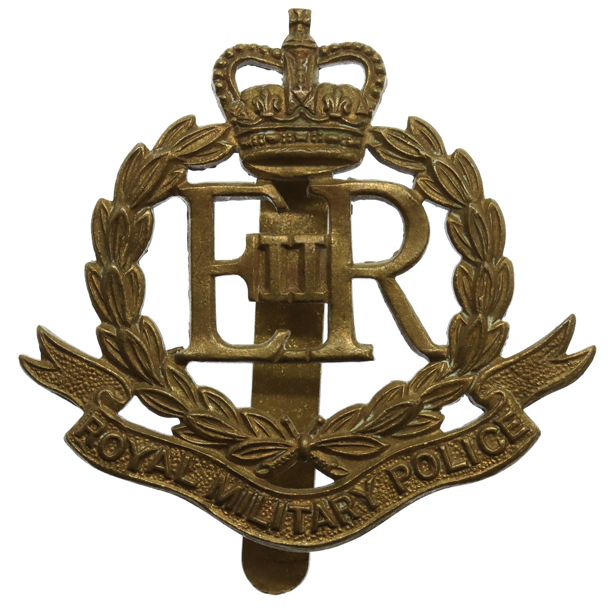 EIIR Royal Military Police Brass Cap Badge