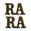 Pair of Royal Artillery (R.A.) Shoulder Titles