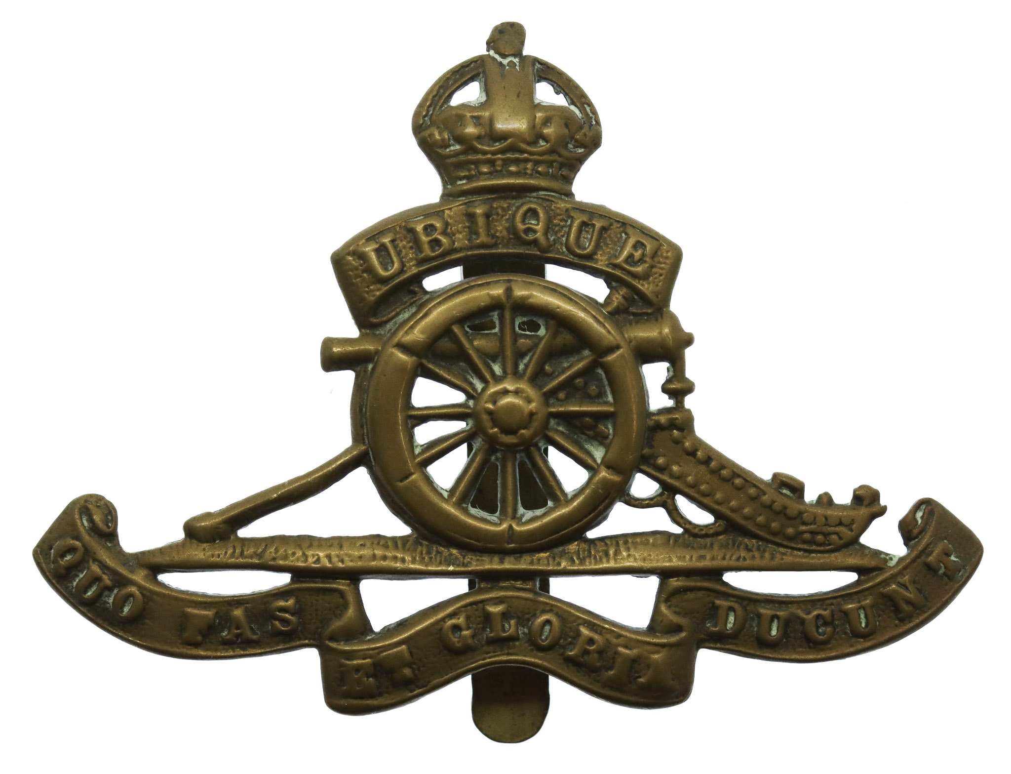 Royal Artillery Cap Badge - King's Crown