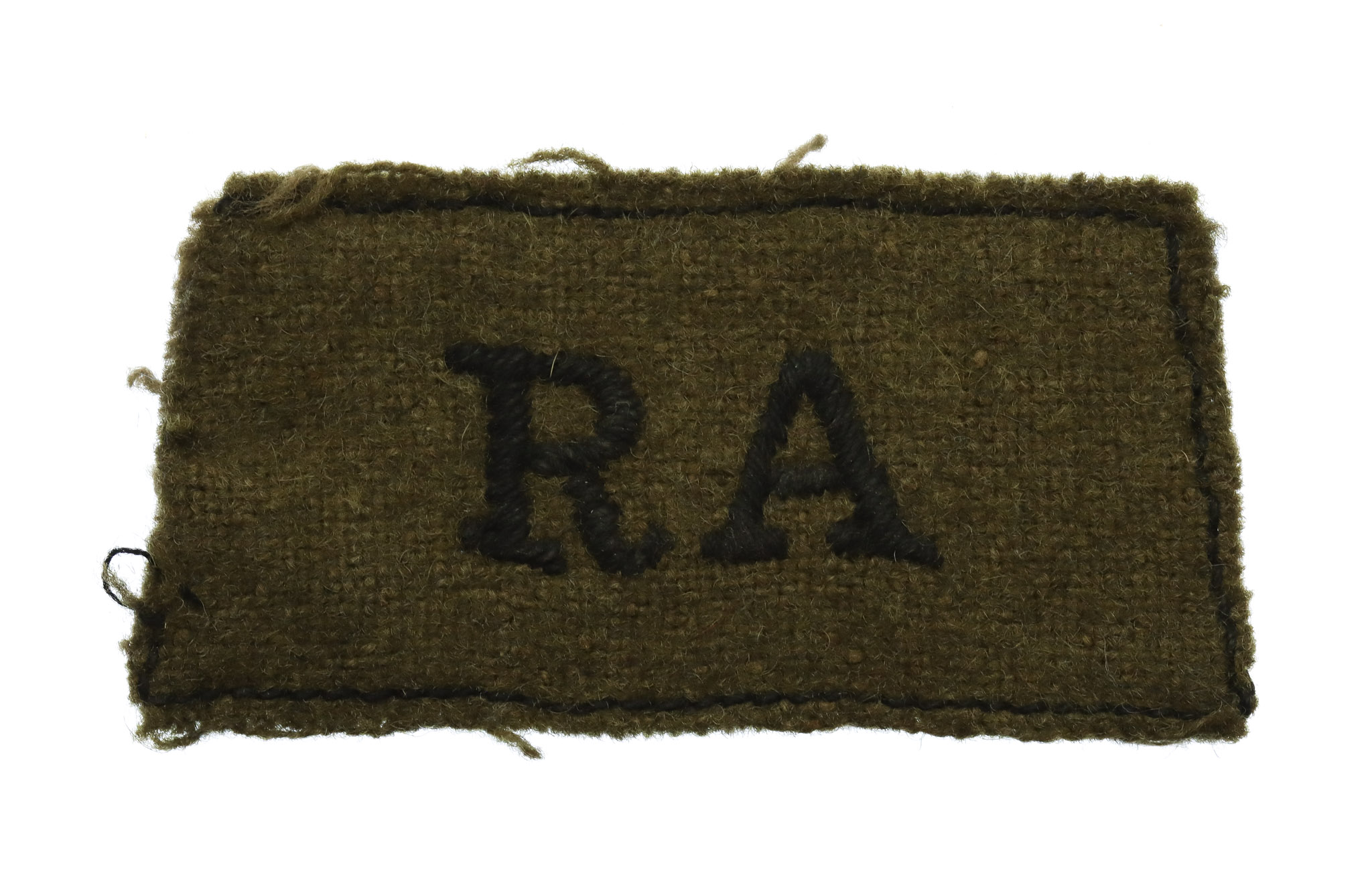 Royal Artillery (R.A.) WW2 Cloth Slip On Shoulder Title