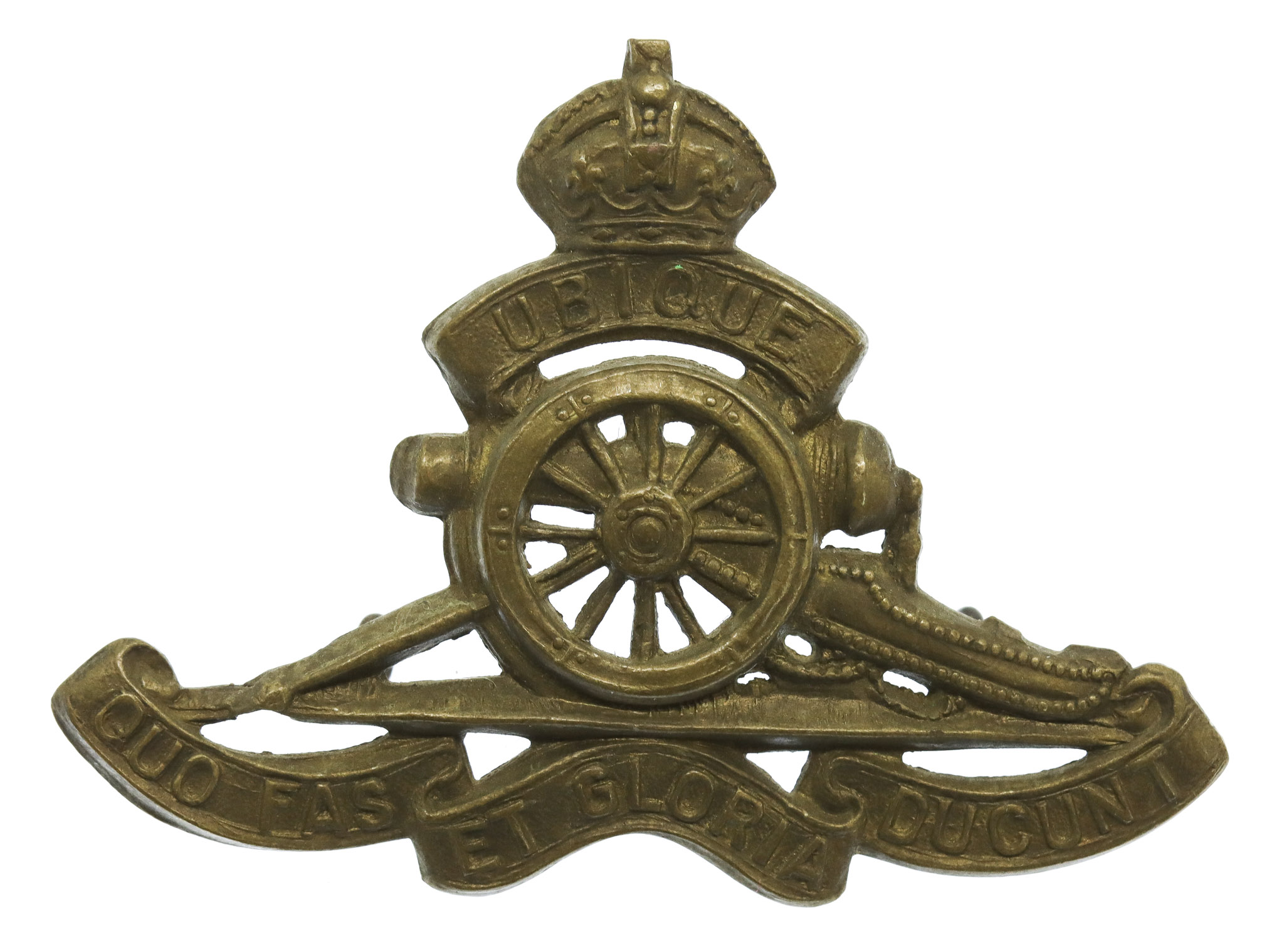 Canadian Field Artillery Cap Badge - King's Crown