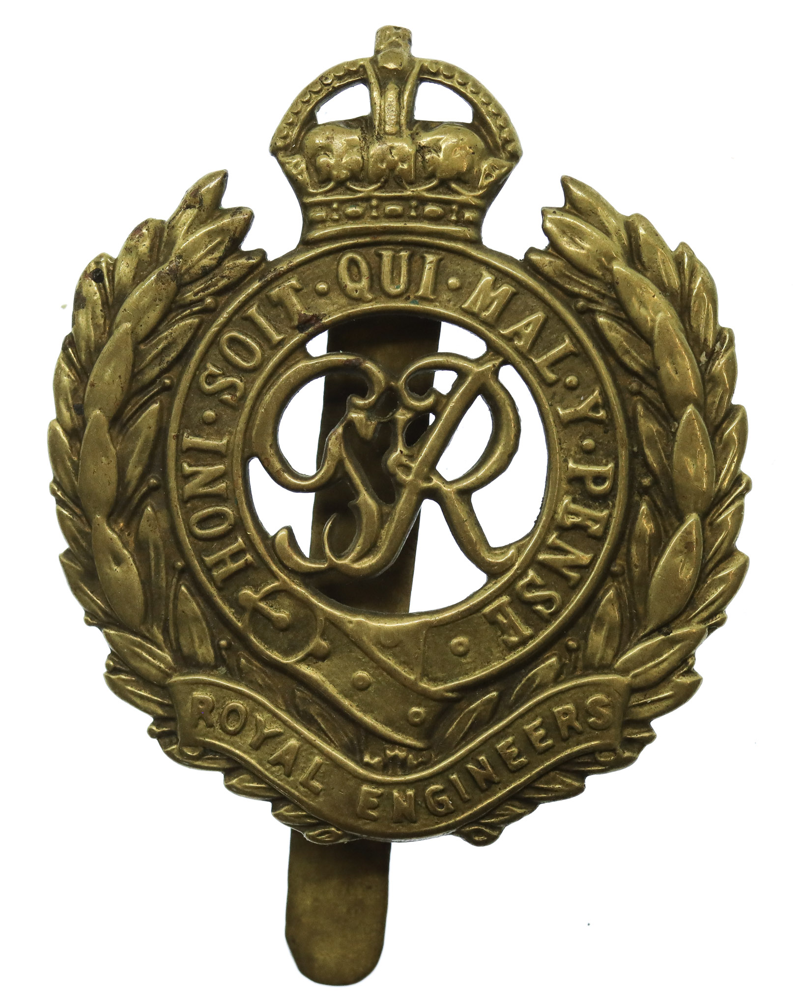 George VI Royal Engineers Cap Badge