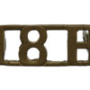 18th Hussars (18H) Shoulder Title