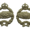 Pair of Royal Tank Regiment Collar Badges - King's Crown